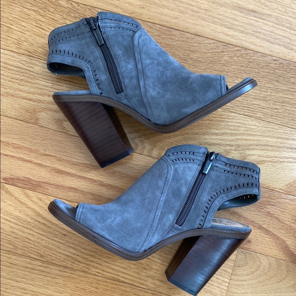 Vince Camuto Gray Suede Slingback Sandals